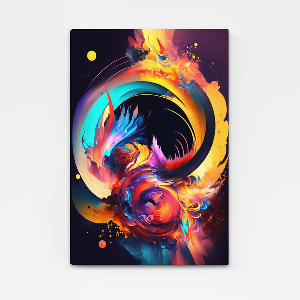 Tableau Abstrait Coloré Torsade | TableauDecoModerne®