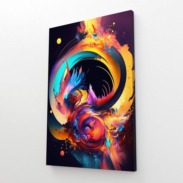 Tableau Abstrait Coloré Torsade | TableauDecoModerne®