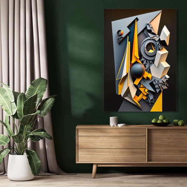 Tableau Abstrait Forme Géométrique  | TableauDecoModerne®