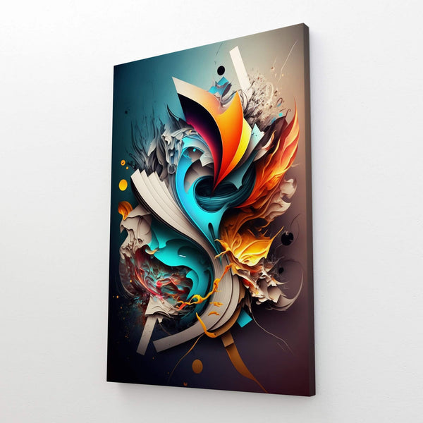 Tableau Abstrait Géometrique Coloré | TableauDecoModerne®