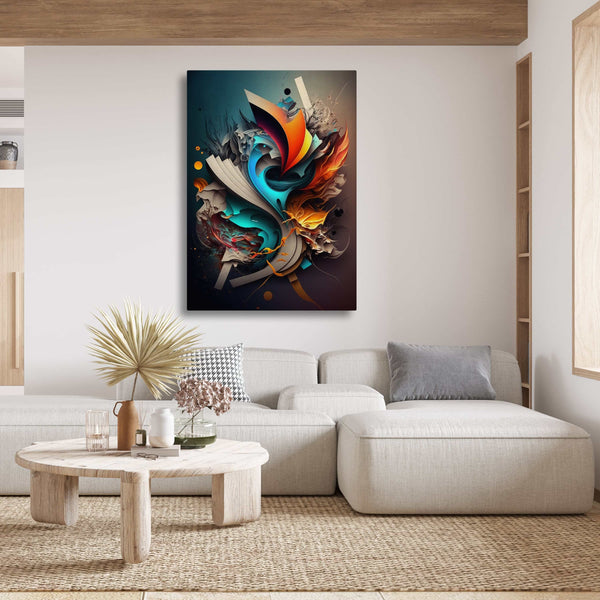 Tableau Abstrait Géometrique Coloré | TableauDecoModerne®