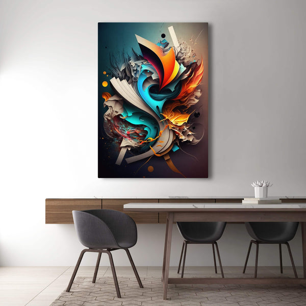 Tableau Abstrait Géometrique Coloré | TableauDecoModerne®