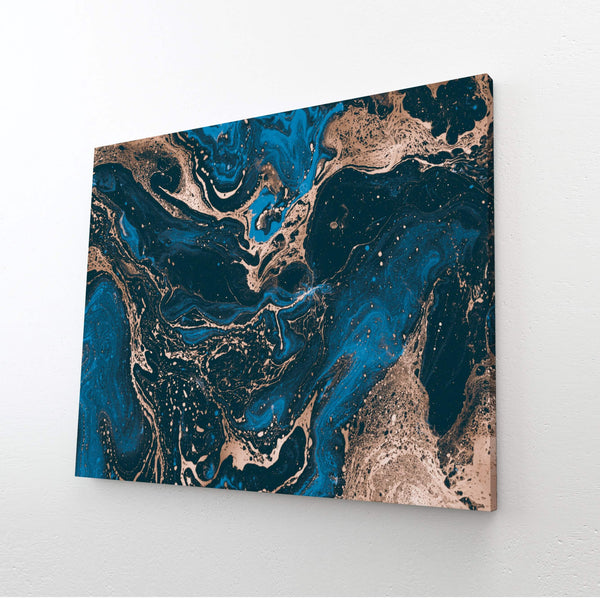 Tableau Abstrait Bleu Marine  | TableauDecoModerne®