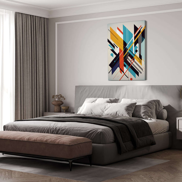 Tableau Abstrait Moderne Lignes | TableauDecoModerne®