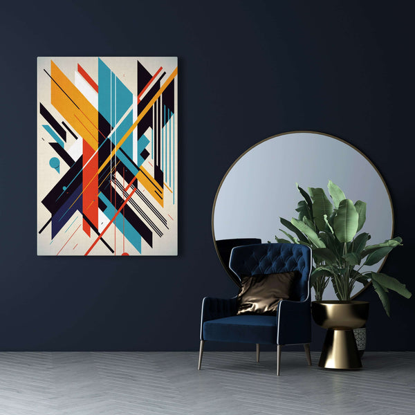 Tableau Abstrait Moderne Lignes | TableauDecoModerne®