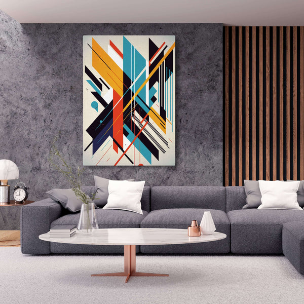 Tableau Abstrait Moderne Lignes | TableauDecoModerne®