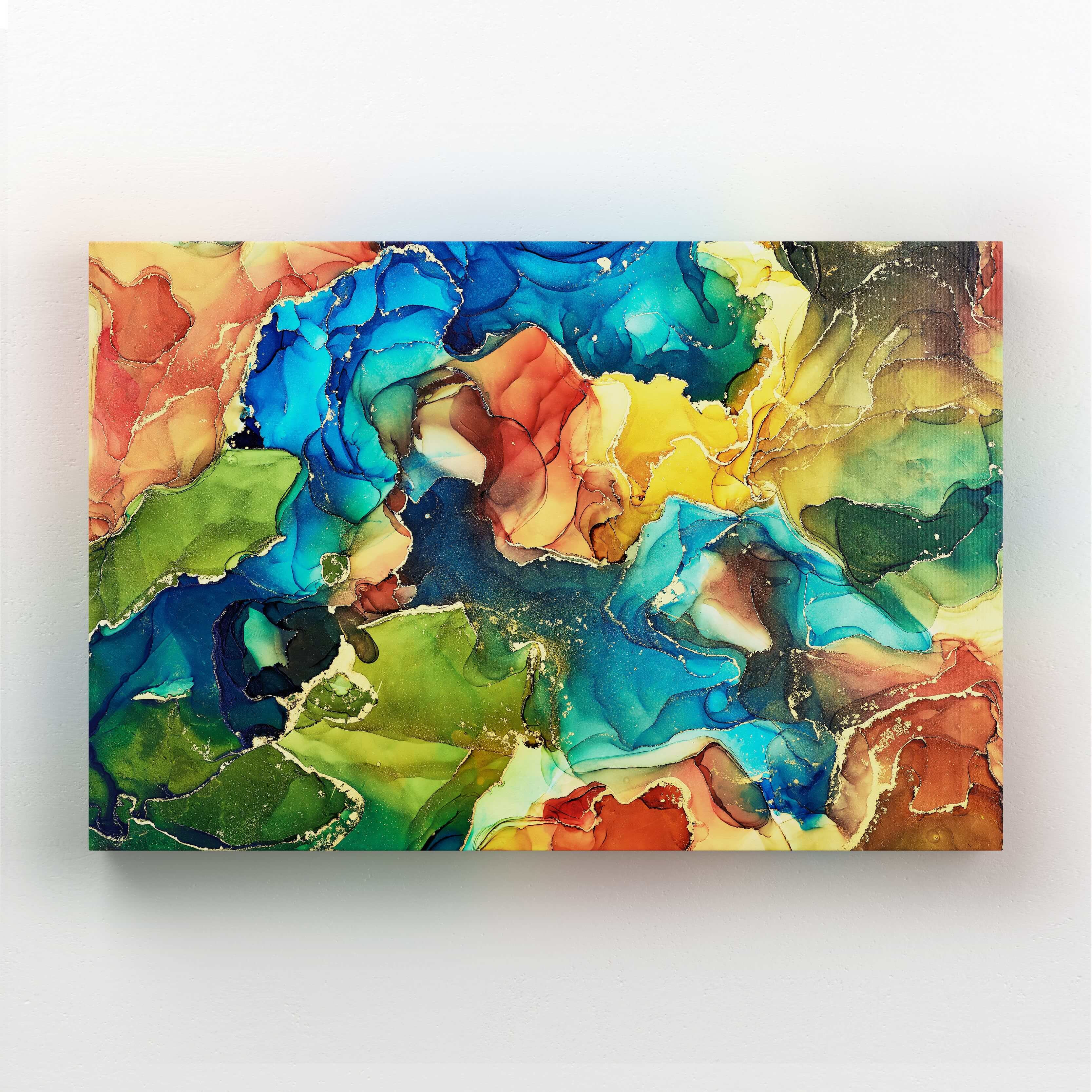 Tableau Abstrait Multicolore