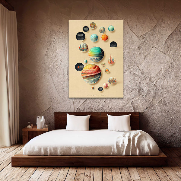 Tableau Abstrait Planetes