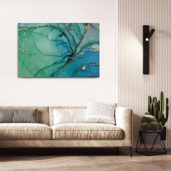 Tableau Abstrait Vert Clair