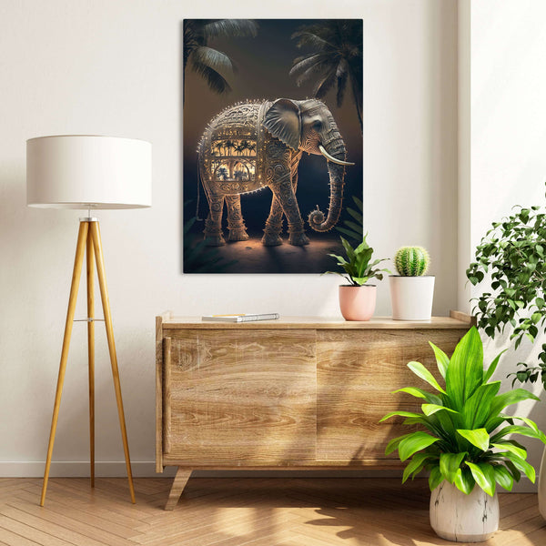 Tableau Africain Elephant | TableauDecoModerne®