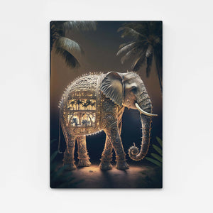 Tableau Africain Elephant | TableauDecoModerne®