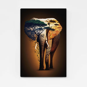 Tableau Afrique Eléphant | TableauDecoModerne®