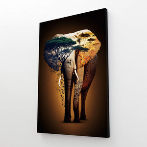 Tableau Afrique Eléphant | TableauDecoModerne®