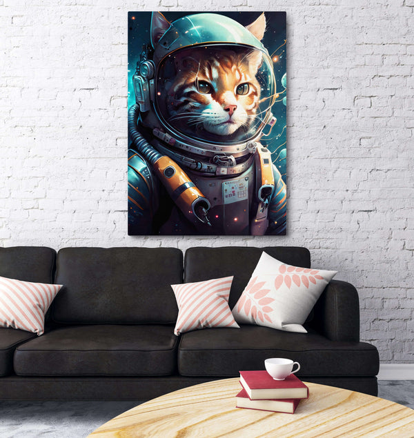 Tableau Astronaute Chat | TableauDecoModerne®