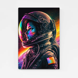 Tableau Astronaute Femme | TableauDecoModerne®