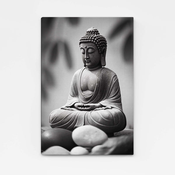 Tableau Bouddha Noir et Blanc | TableauDecoModerne®