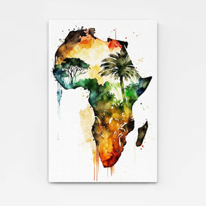 Tableau Carte d Afrique | TableauDecoModerne®