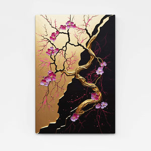 Tableau Cerisier Japonais Abstrait | TableauDecoModerne®