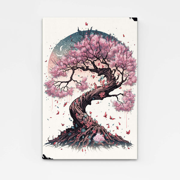 Japanische Kirschbaum-Malerei-Zeichnung