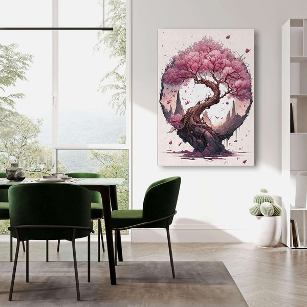 Tableau Cerisier Japonais Rose | TableauDecoModerne®