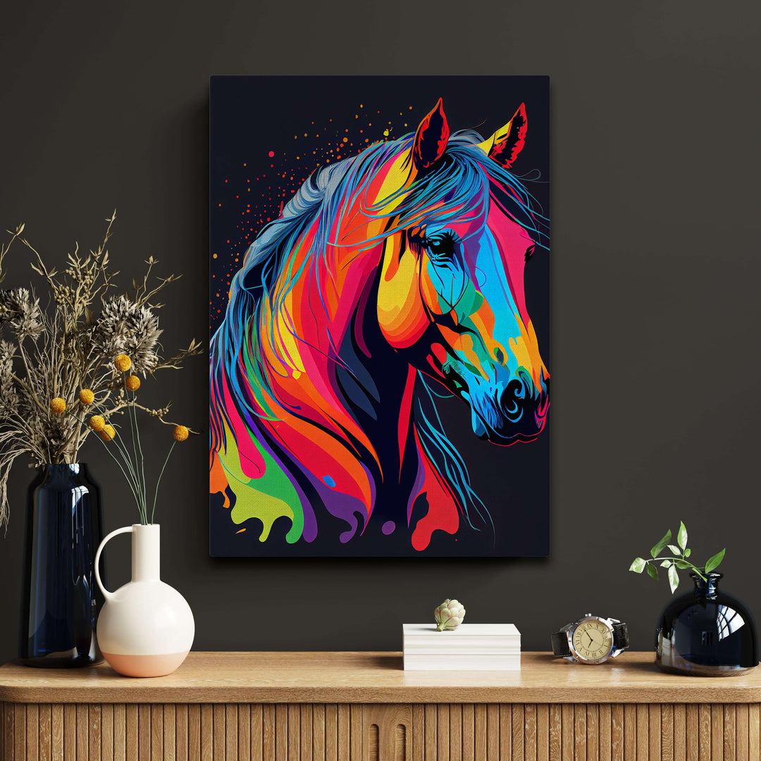 Tableau Cheval Pop Art main image 0