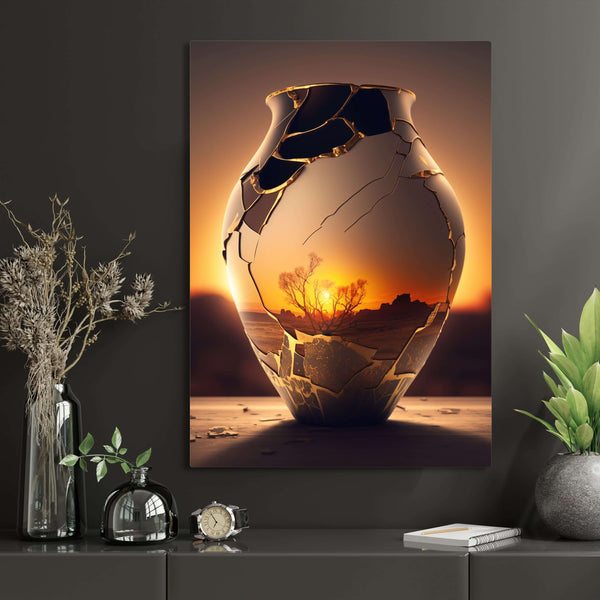 Tableau Coucher de Soleil Vase | TableauDecoModerne®