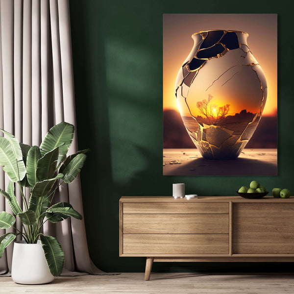 Tableau Coucher de Soleil Vase | TableauDecoModerne®