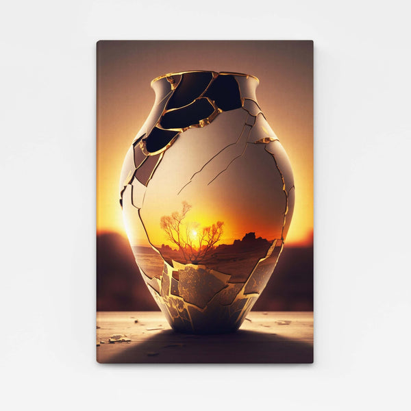 Tableau Coucher de Soleil Vase | TableauDecoModerne®