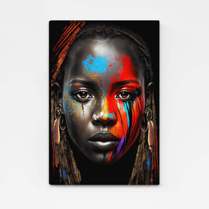 Tableau Femme Africaine Coloré | TableauDecoModerne®