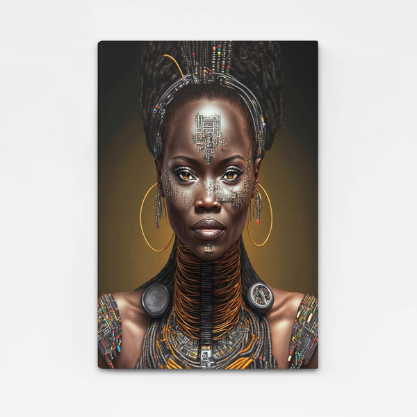 Tableau Femme Africaine Cyborg | TableauDecoModerne®