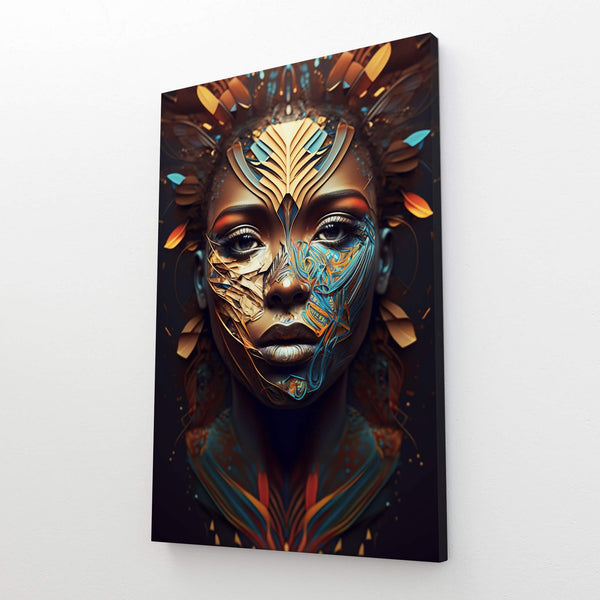 Tableau Femme Africaine Futuriste | TableauDecoModerne®