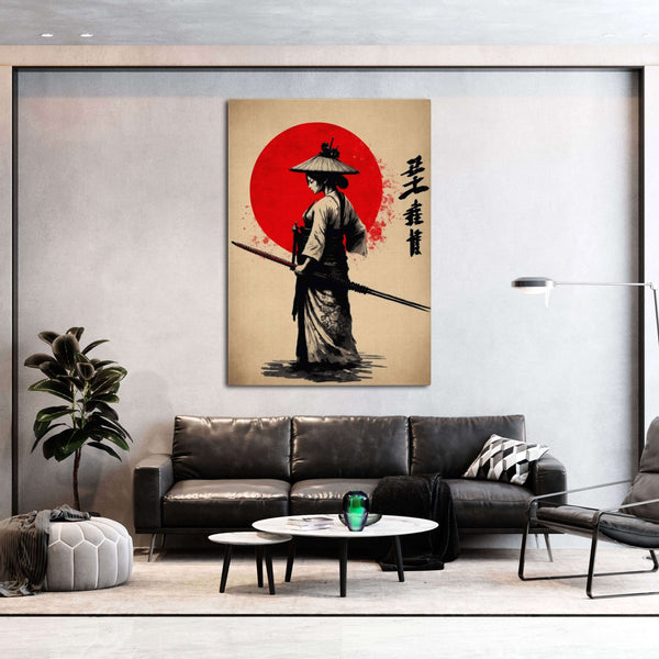 Tableau Femme Samourai | TableauDecoModerne®