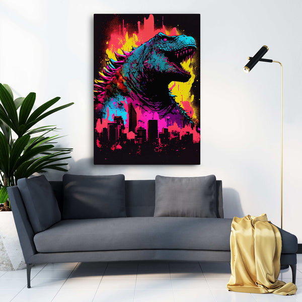 Tableau Godzilla Pop Art | TableauDecoModerne®