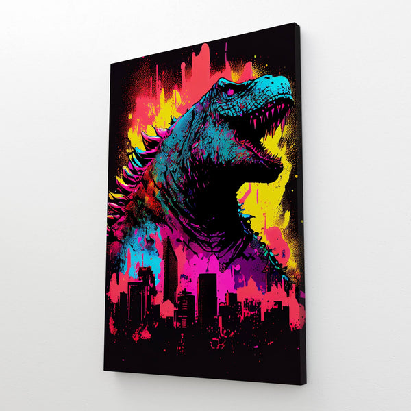 Tableau Godzilla Pop Art | TableauDecoModerne®