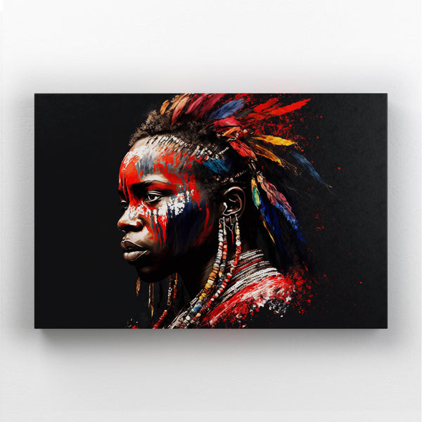  Tableau Guerrier Africain | TableauDecoModerne®