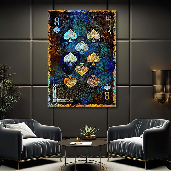 Tableau Huit de Pique | TableauDecoModerne®
