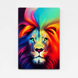 Tableau Lion Coloré | TableauDecoModerne®