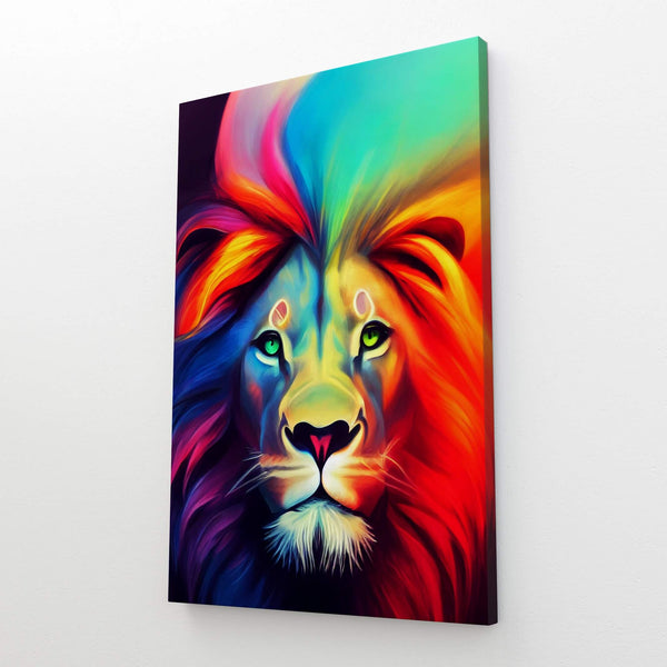 Tableau Lion Coloré | TableauDecoModerne®
