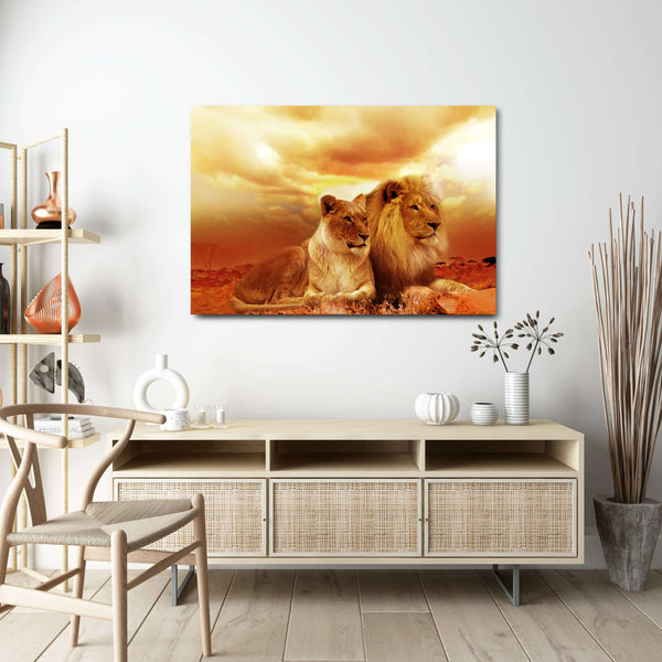 Tableau Lion Lionne | TableauDecoModerne®
