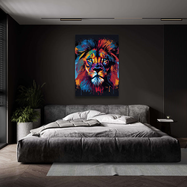 Tableau Lion Pop Art Moderne | TableauDecoModerne®