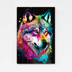 Tableau Loup Pop Art Moderne | TableauDecoModerne®