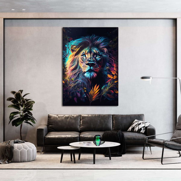 Tableau Moderne Lion