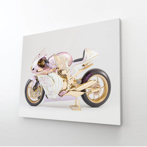 Tableau Moto Blanche | TableauDecoModerne®