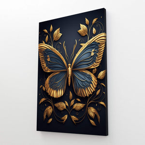 Tableau Papillon Moderne Doré | TableauDecoModerne®