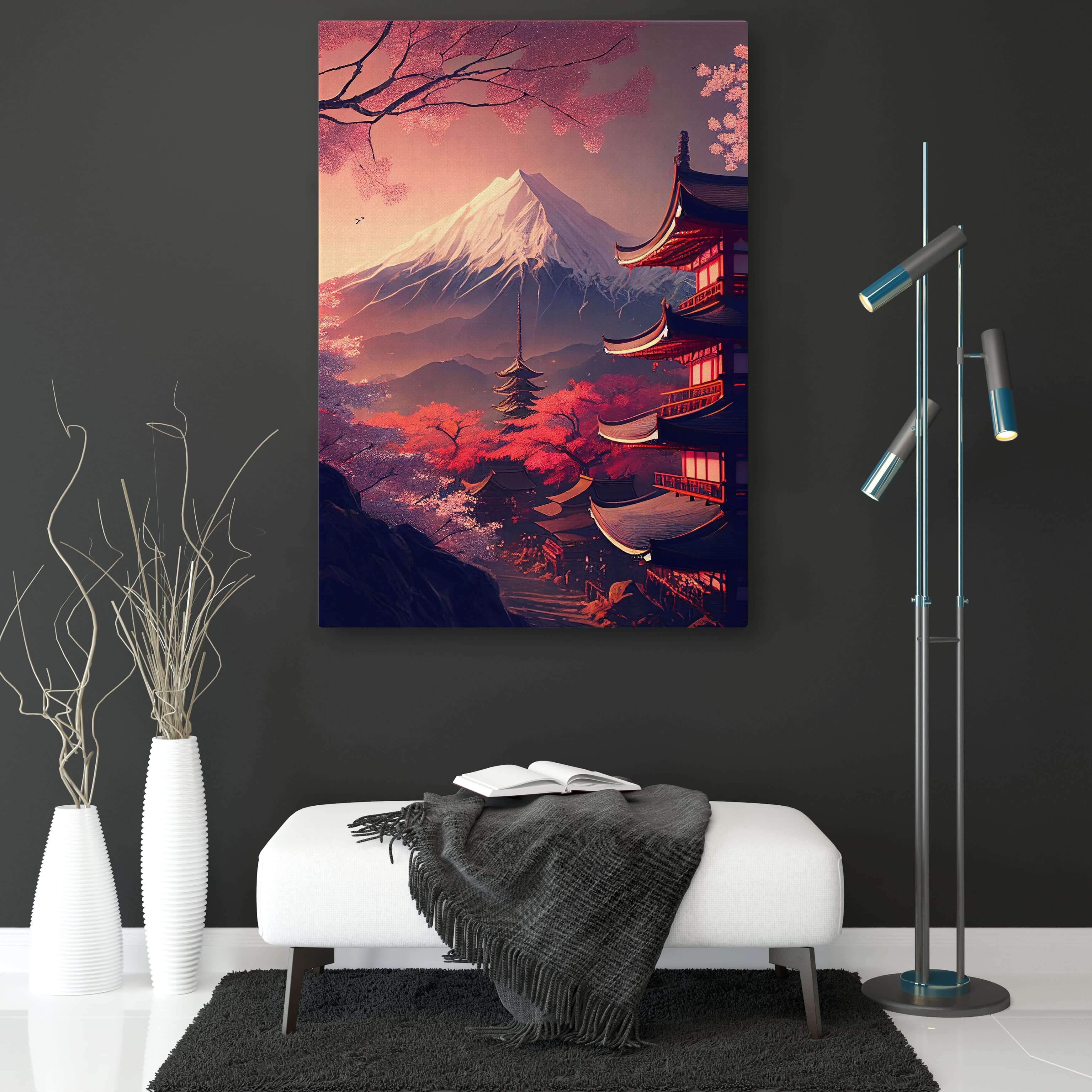 Tableau Paysage Japonais Aurore