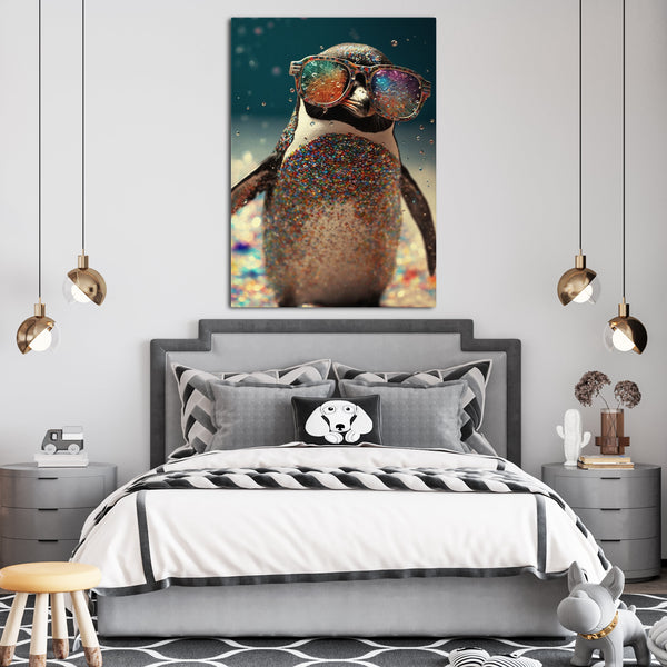 Tableau Pingouin Pop Art | TableauDecoModerne®