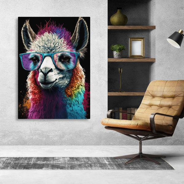 Tableau Pop Art Lama | TableauDecoModerne®