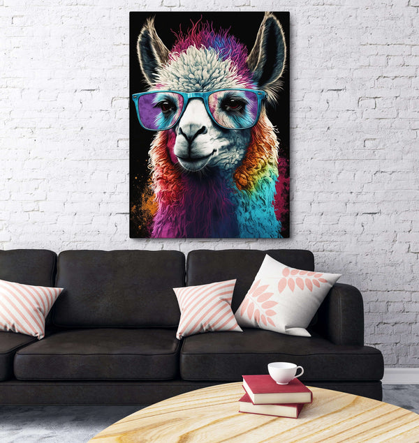 Tableau Pop Art Lama | TableauDecoModerne®