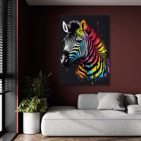 Tableau Pop Art Zebre | TableauDecoModerne®