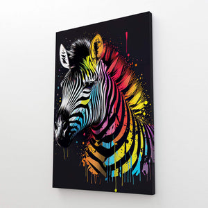 Tableau Pop Art Zebre | TableauDecoModerne®